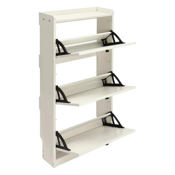 YIGOU Shoe Rack, 8 Cube 16-Tier Shoe Storage Cabinet 32 Pairs