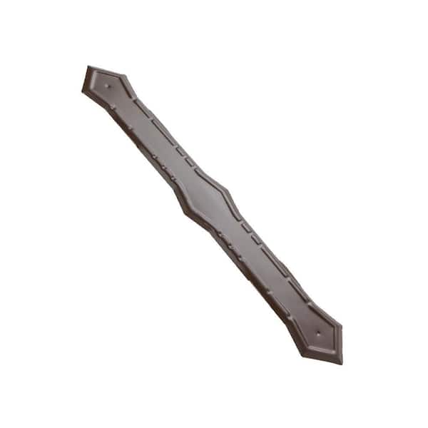 3 in. x 4 in. x 10 ft. Brown Aluminum Downspout