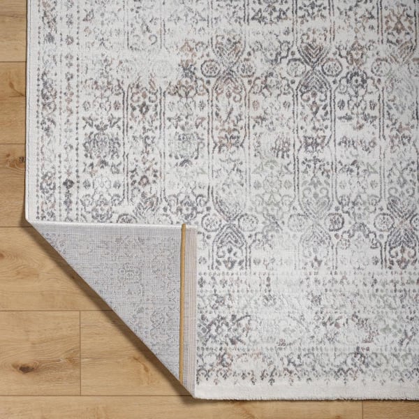 Errol Cream/Light Gray 5 ft. x 7 ft. Indoor/Outdoor Area Rug