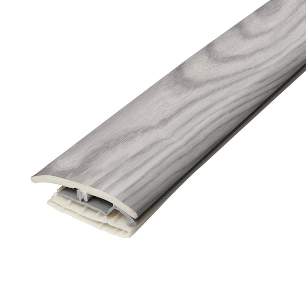 PERFORMANCE ACCESSORIES Alloy Gray 0.31 in. T x 2 in. W x 78.7 in. L Vinyl 4-in-1 Molding