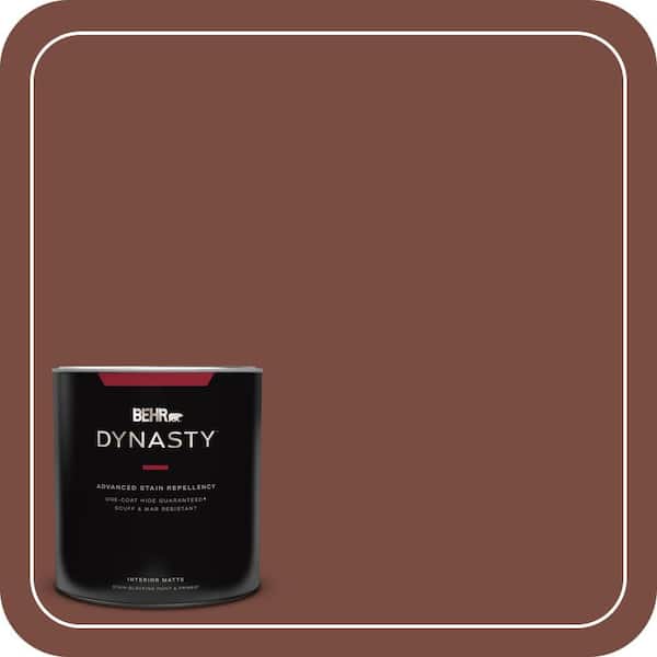 BEHR DYNASTY 1 qt. #200F-7 Wine Barrel Matte Interior Stain-Blocking Paint and Primer