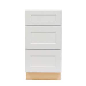 Liberty Series 15 in. W x 21 in. D x 34.5 in. H Drawer Base Bath Vanity Cabinet Only in White