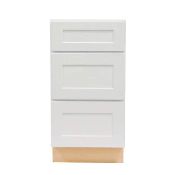 ProCraft Cabinetry Liberty Series 15 in. W x 21 in. D x 34.5 in. H Drawer Base Bath Vanity Cabinet Only in White