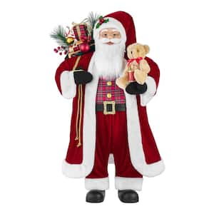 3 ft. Santa with Presents and Bear