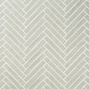 Virtuo Chameleon Gray 1.45 in. x 9.21 in. Polished Crackled Ceramic Subway Wall Tile (4.65 sq. ft./Case)