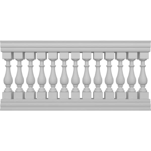 Ekena Millwork Fiberthane Traditional Balustrade 72 in. L x 37 in. H Fiberglass Railing Kit