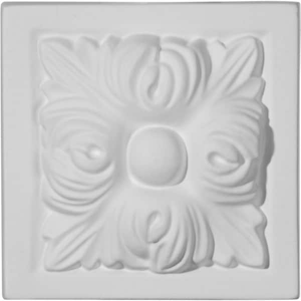 Ekena Millwork 3-3/4 in. x 1-1/2 in. x 3-3/4 in. Helene Plinth Block