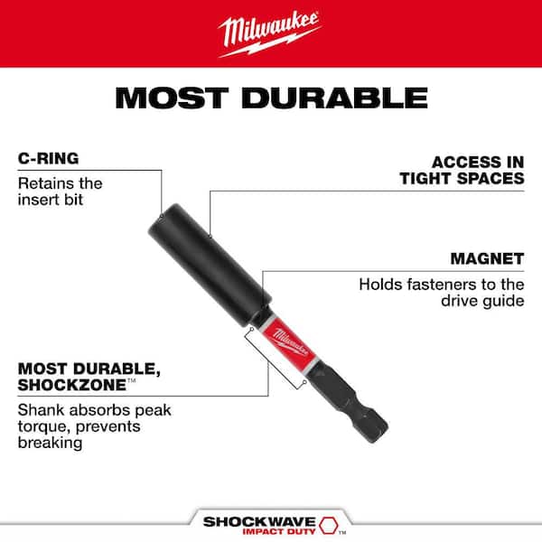 Milwaukee SHOCKWAVE Impact Duty 12 in. Magnetic Bit Holder 48-32