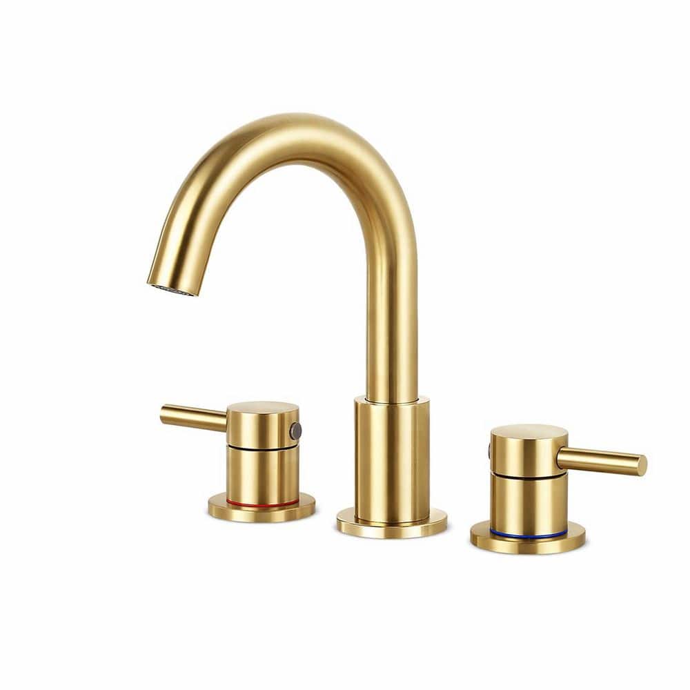 1-Piece Bathroom Sink Faucet with Pop Up Drain and Water Supply Hoses in Brushed Gold Finish price history on PriceWatchPro