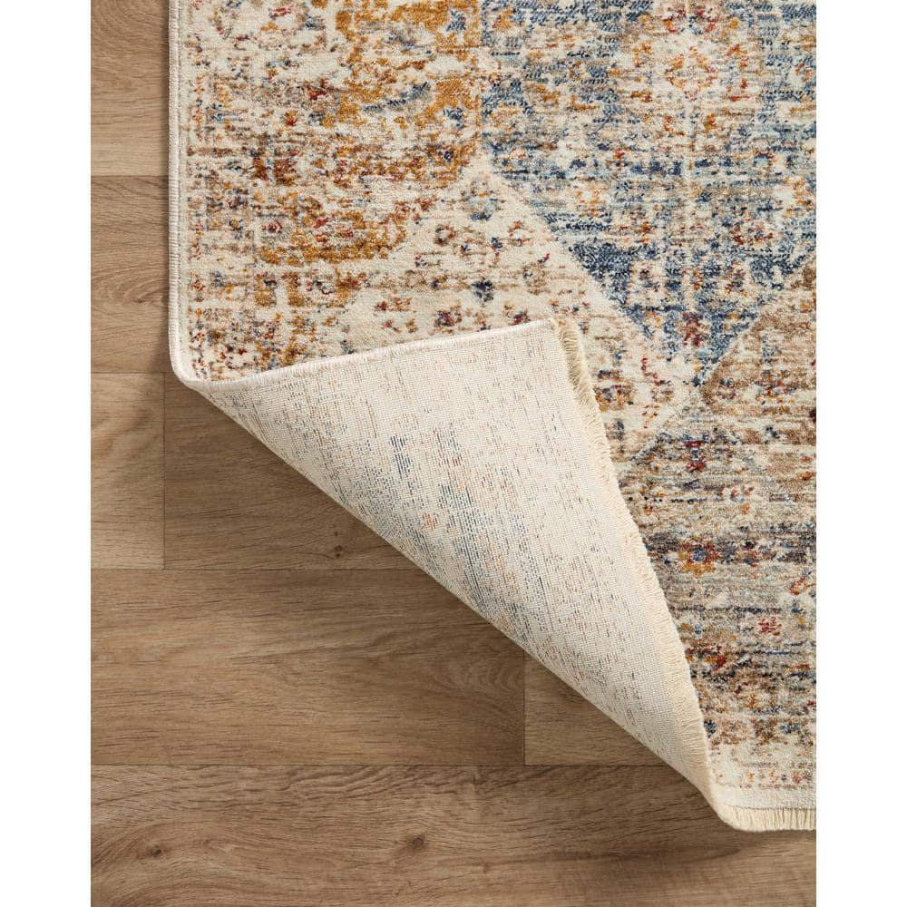 Sorrento Ivory and Multicolor 11'-6" x 15'-7" Synthetic Area Rug
