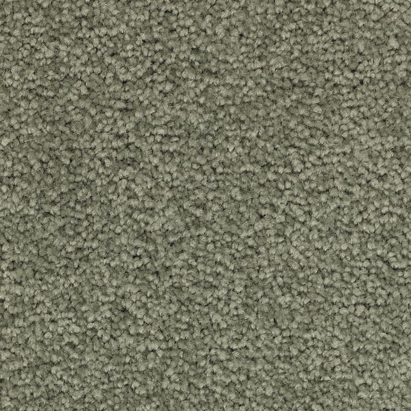 Lifeproof Unblemished II  - Meditation - Green 55 oz. Triexta Texture Installed Carpet