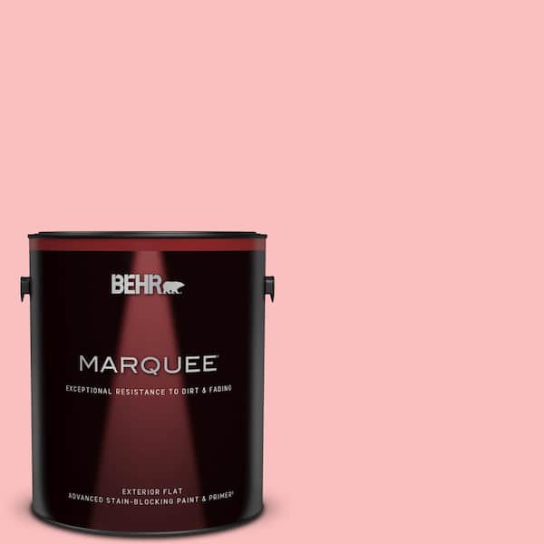 BEHR MARQUEE 1 gal. #140A-3 Carnation Bloom Flat Exterior Paint & Primer