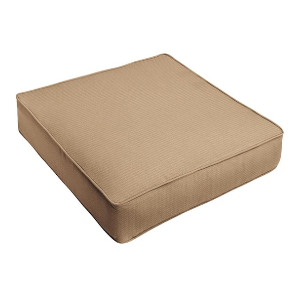 SORRA HOME Outdura ETC Fawn Rectangle Outdoor Seat Cushion