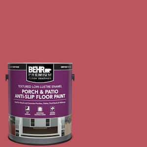 1 gal. #P140-6 Hibiscus Flower Textured Low-Lustre Enamel Interior/Exterior Porch and Patio Anti-Slip Floor Paint