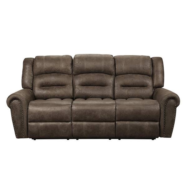 Microfiber reclining deals sofa