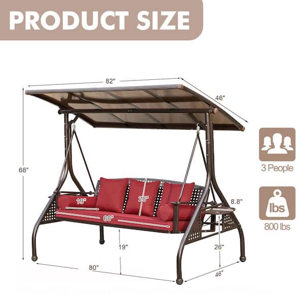 Replacement Canopy for Lowes 3 Person Swing - Beige | Garden