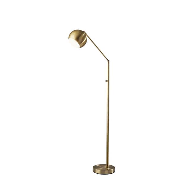 Simplee Adesso Ashbury 62.5 in. 1-Light Antique Brass Bulb Pendant