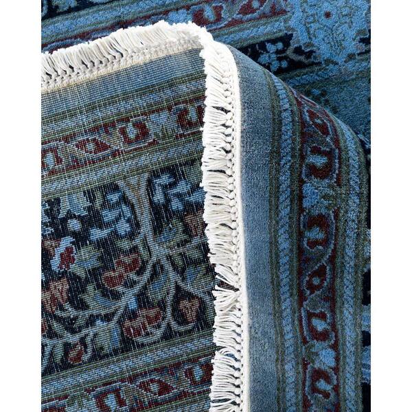Chloe & Olivia Home Overdyed Purple 7 ft. x 7 ft. Octagon Wool
