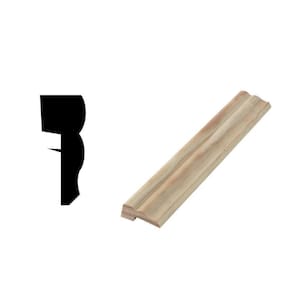 WM 1219 11/16 in. x 1-5/8 in. Pine Solid Panel Moulding