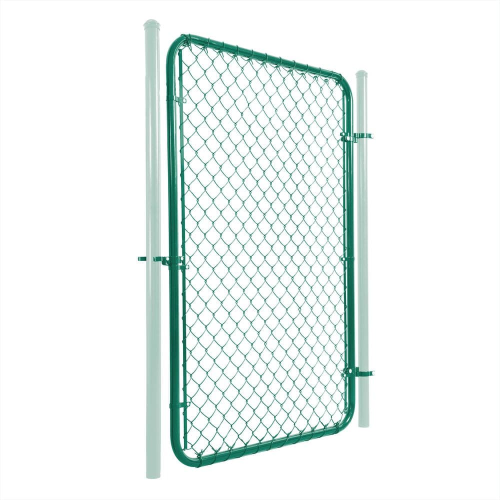 4 ft. W x 6 ft. H Green Galvanized Chain Link Fence Gate price history on PriceWatchPro