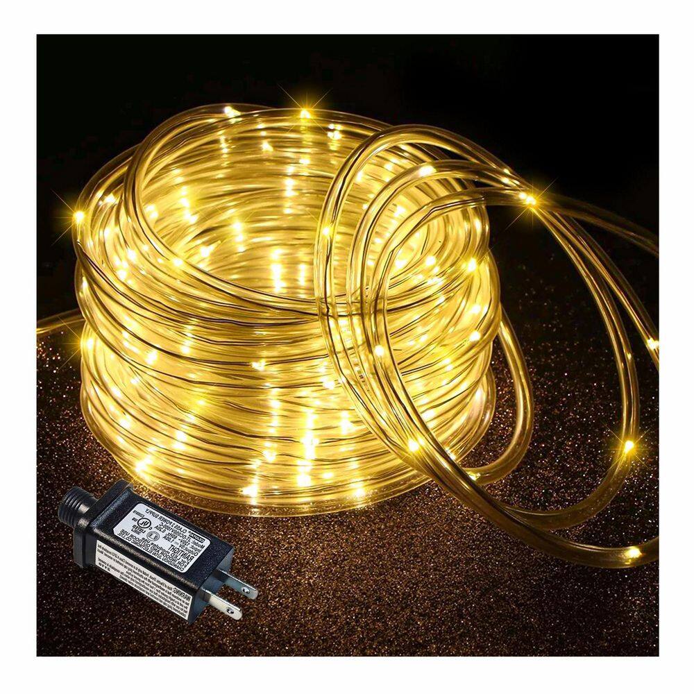 OBJLGEV 66ft. Outdoor-Plug-In Integrated LED Rope light 1-Pack ...