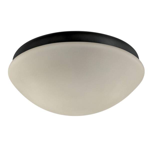 Hunter Textured Black Outdoor Ceiling Fan Globe Light