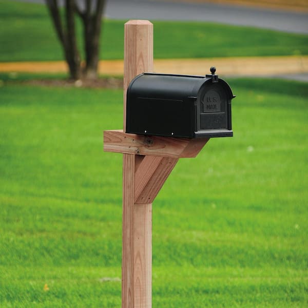 Wood Chamfered Mailbox Post