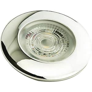 3 in. LED Chrome Recessed Downlight, White/Red Light