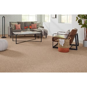 Finton  - Linen - Beige 24 oz. SD Polyester Loop Installed Carpet