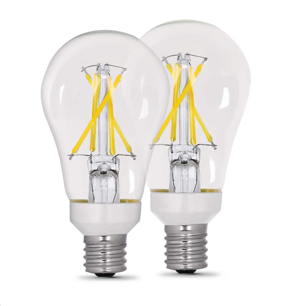 60-Watt Equivalent A15 Intermediate E17 Dimmable CEC Clear Glass LED Ceiling Fan Light Bulb, Daylight 5000K (2-Pack) price history on PriceWatchPro
