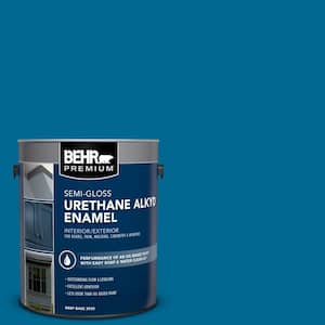 1 gal. #OSHA-1 OSHA SAFETY BLUE Urethane Alkyd Semi-Gloss Enamel Interior/Exterior Paint