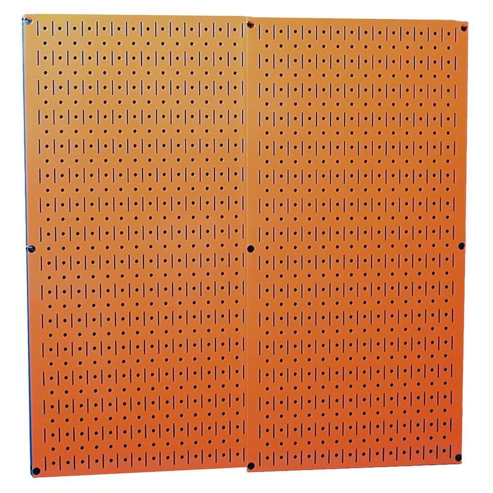 Wall Control 32 in. x 32 in. Overall Size Orange Metal Pegboard Pack with  Two 32 in. x 16 in. Pegboards 30P3232OR The Home Depot