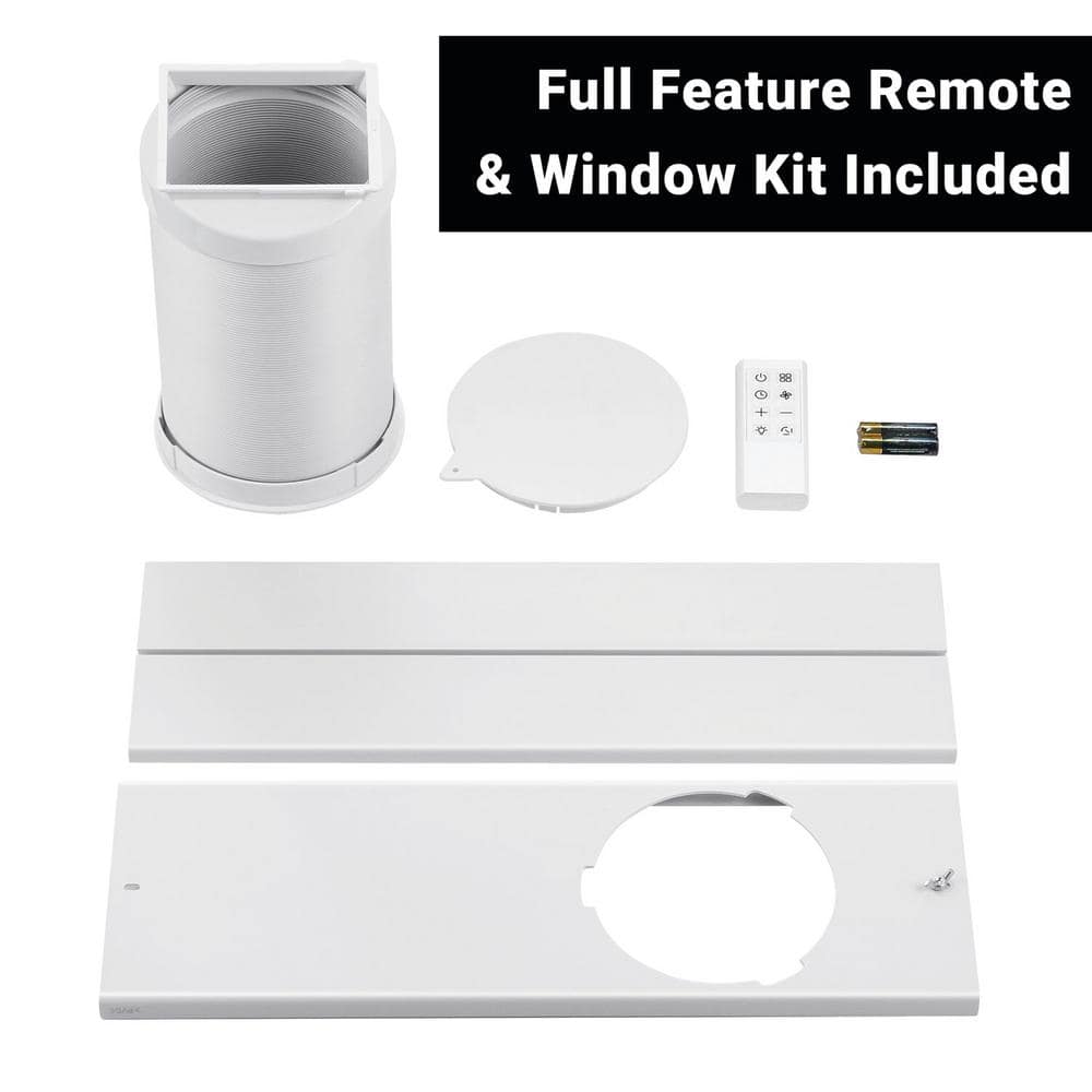 Aeric 8,000 BTU White Portable Air Conditioner with Remote