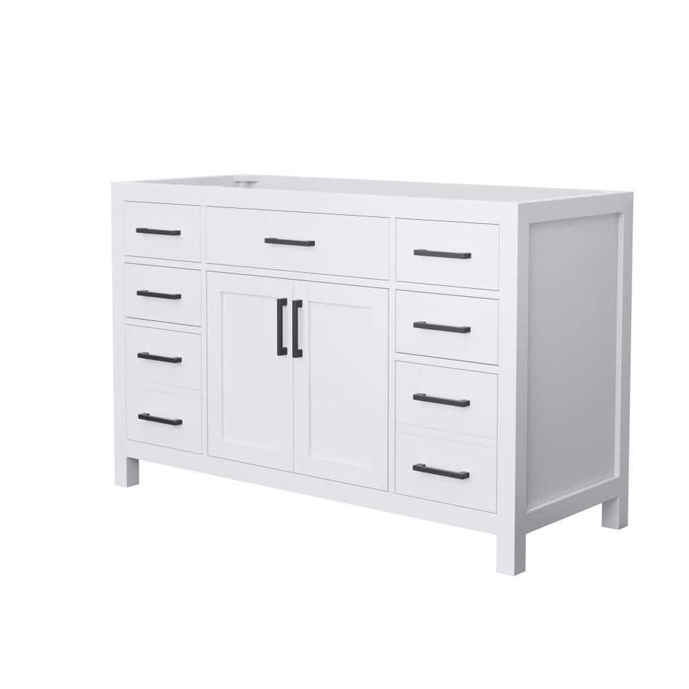 Wyndham Collection Beckett 53 in. Bath Vanity Cabinet without Top in ...