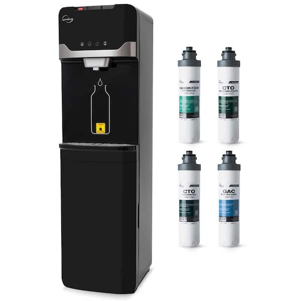 DS4B-MAX Bottleless Water Cooler w/ 4-Stage Filter, Up to 99% of PFAS, Lead, Chloramine Removal, Hot, Cold, Room Temp