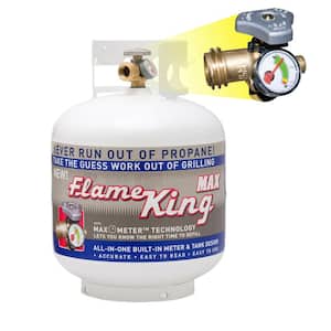 20 lb. Empty Propane Cylinder with Overflow Protection Device and Built-in Gauge