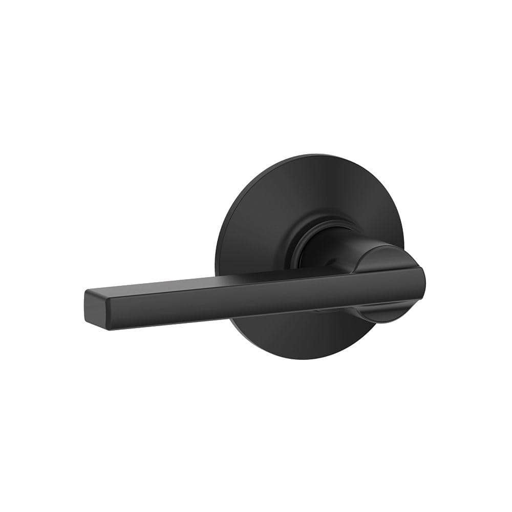 Schlage Latitude Matte Black Passage Hall/Closet Door Lever eXtremes