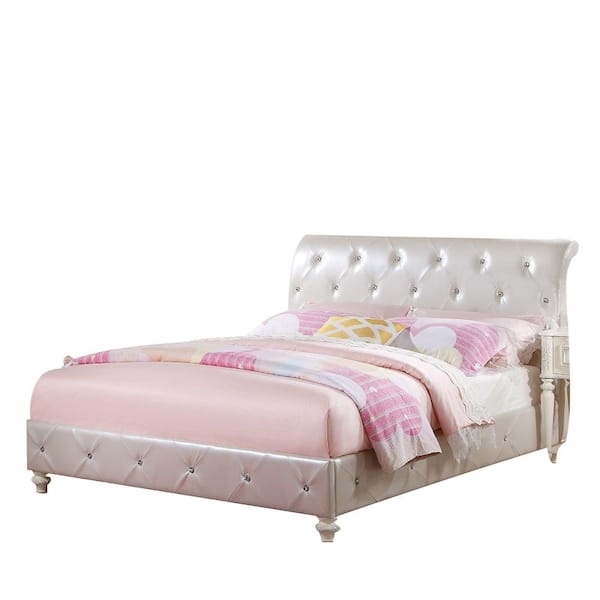 Acme Furniture Dorothy White Wood Frame Full Panel Bed
