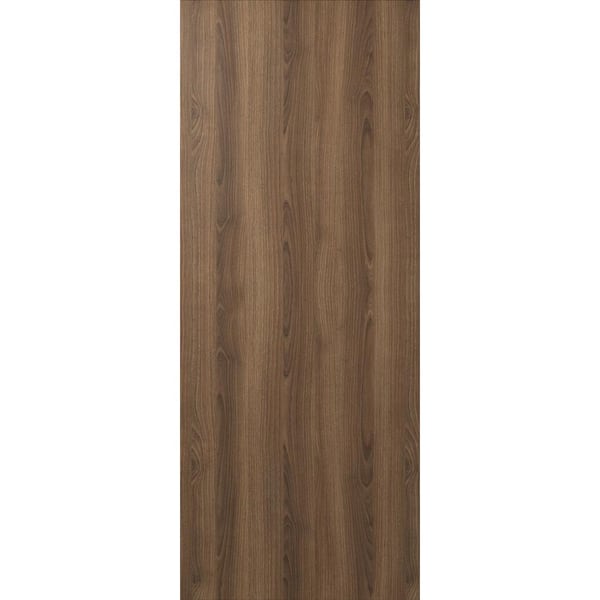 Belldinni Optima 32 in. x 80 in. No Bore Solid Composite Core Pecan Nutwood Composite Wood Interior Door Slab
