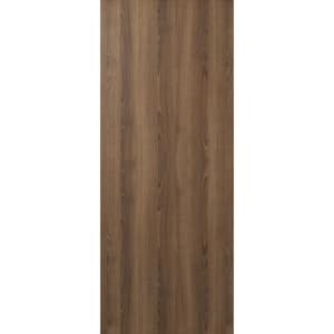 Optima 36 in. x 80 in. No Bore Solid Composite Core Pecan Nutwood Composite Wood Interior Door Slab