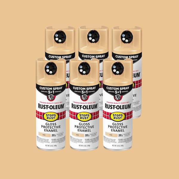 12 oz. Custom Spray 5-in-1 Gloss Sand Spray Paint (Case of 6)