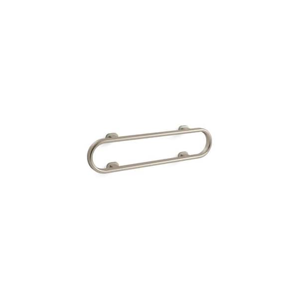 Belay 30 in. Grab bar loop in Vibrant Brushed Nickel