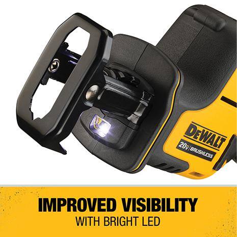 デウォルトDeWALT 18V レシプロソー DCS369 保証書付 18V XR Brushless Sub Compact Reciprocating Saw - Tool Only