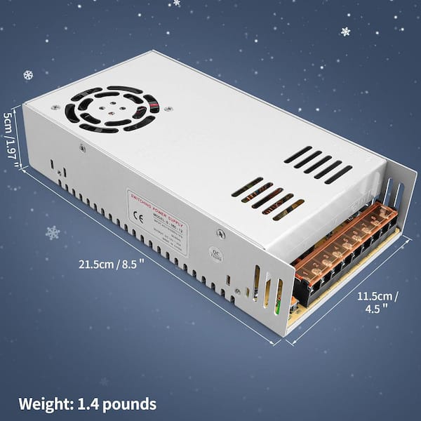 YICHUHAOXI DC 12V 30A 360W Pipe Capacity Universal Switching Power