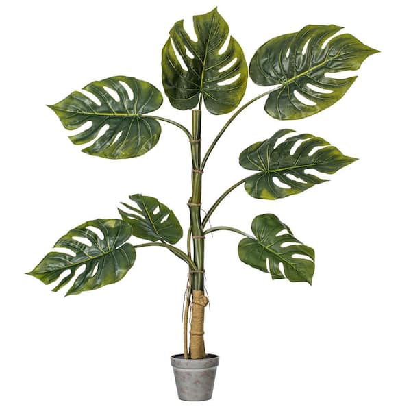Vickerman 38 in Artificial Potted Grand Split Philodendron Tree.
