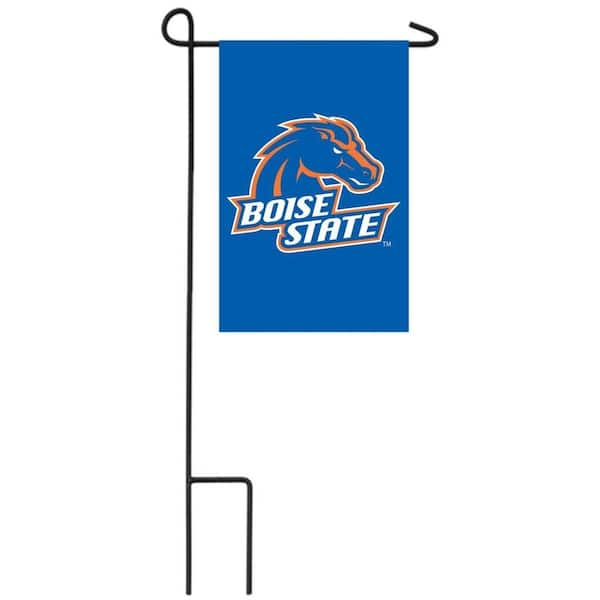 Fan Essentials 1 ft. x 1-1/2 ft. Boise State University 2-Sided Garden Flag with 3-2/3 ft. Metal Flagpole