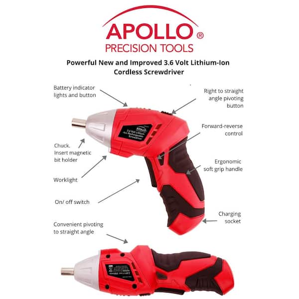 Apollo Tools 135-Piece Household Tool Set with Hard Case