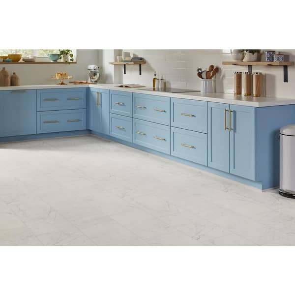 Take Home Sample - Emerson White Residential Vinyl Sheet Flooring