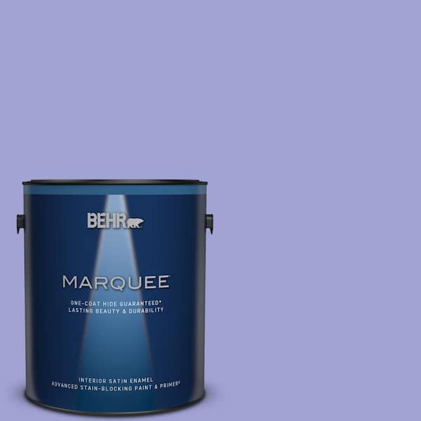 BEHR MARQUEE 1 gal. #P550-4 Water Hyacinth Satin Enamel Interior Paint & Primer