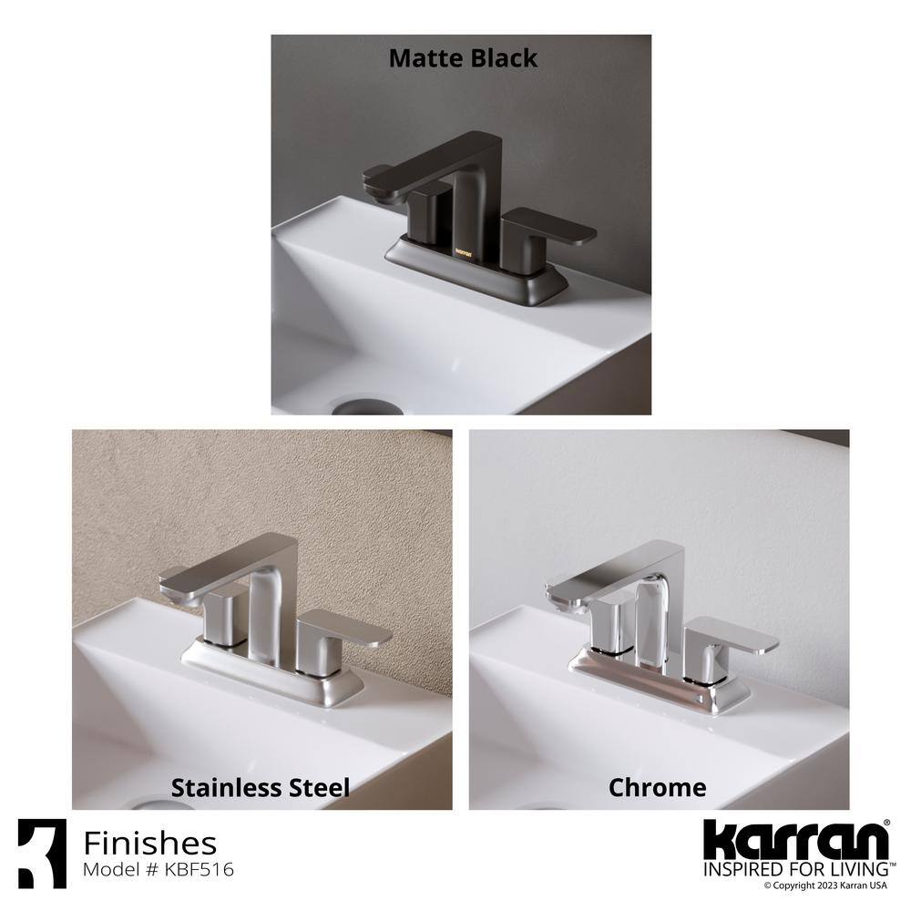 Venda Chrome Dual Handle Centerset Bathroom Faucet with Drain Assembly